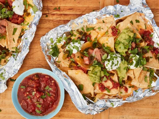 Nachos cargados a la parrilla