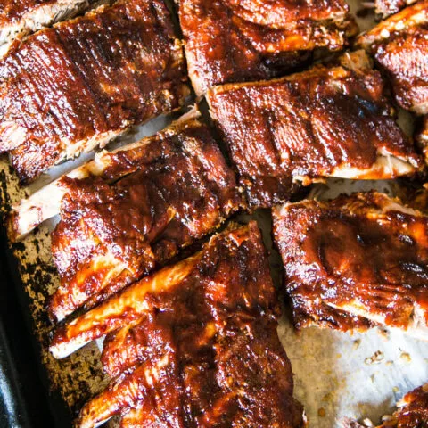 Costillas de cerdo en olla a presión