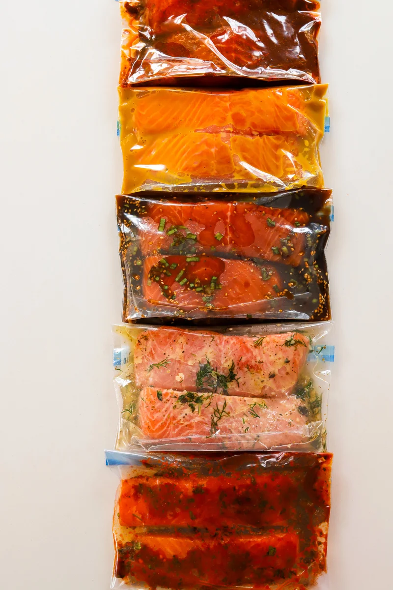 Cinque marinate per il salmone