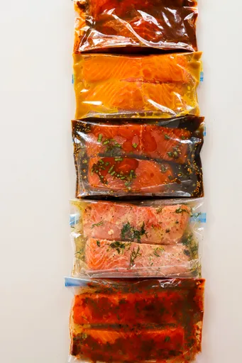 Cinque marinate per il salmone