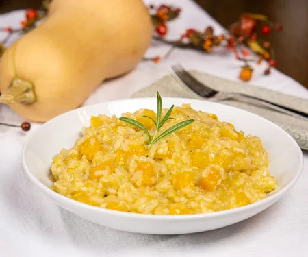 Risotto de calabaza de invierno