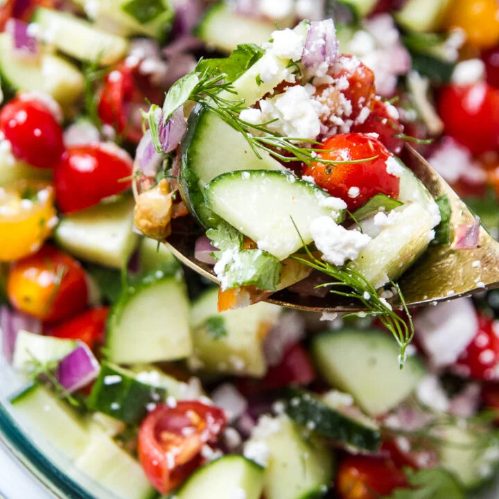 Tomato Feta Cucumber Salad