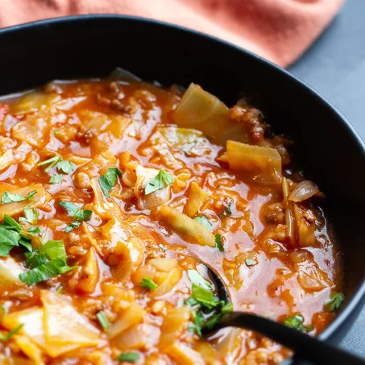 Recipe for Instant Pot Cabbage Roll Soup