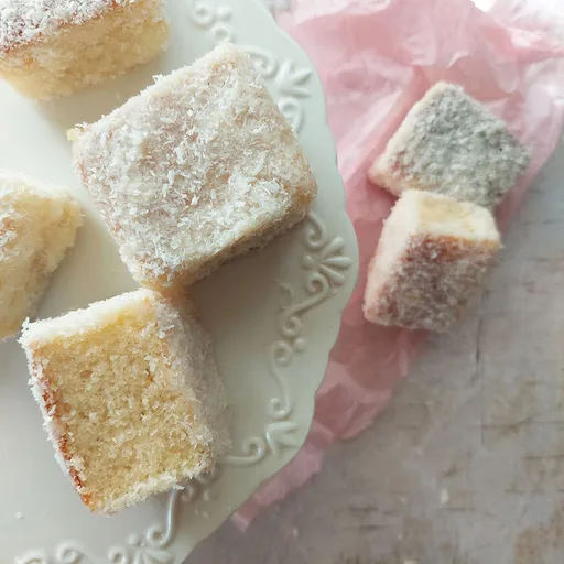 White Chocolate Lamingtons