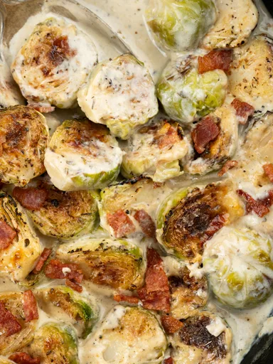 Creamy Brussel Sprout With Bacon