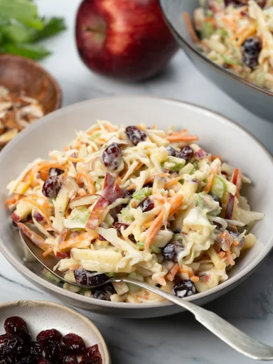 Apple Slaw With Cranberry