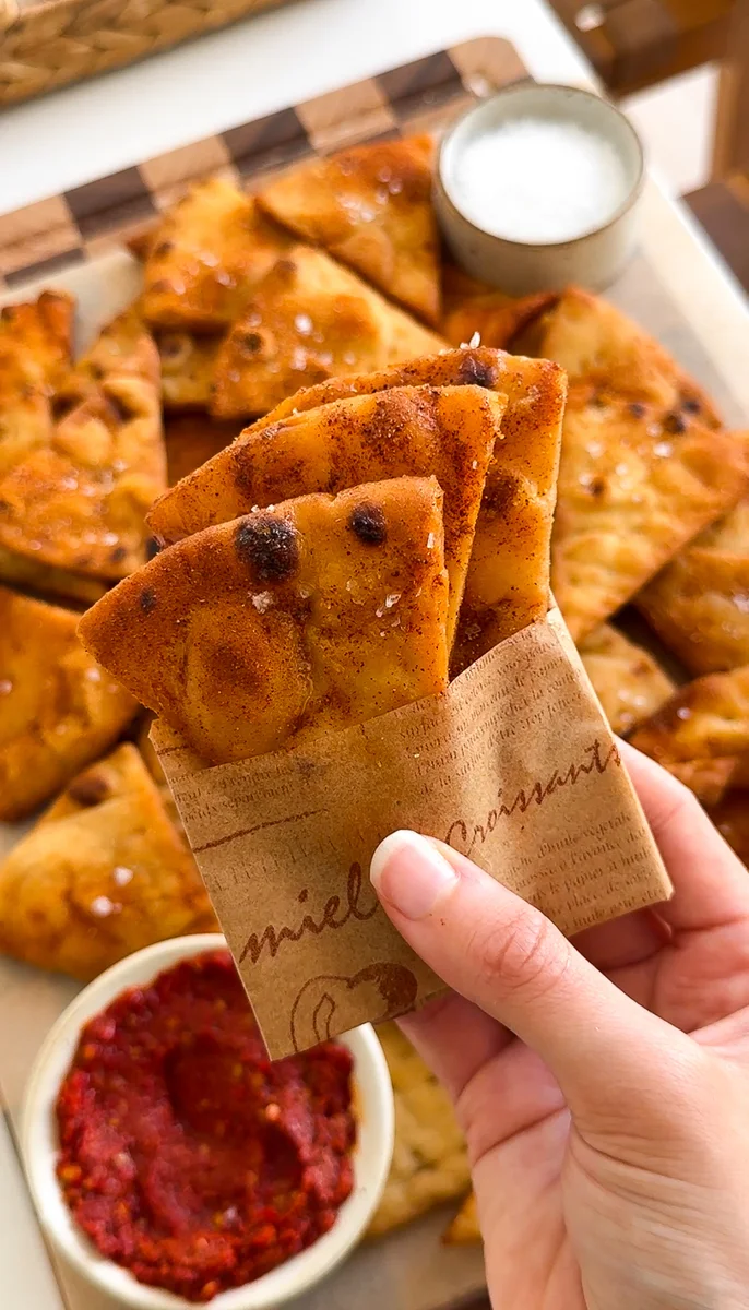 Hot Harissa Pita Chips