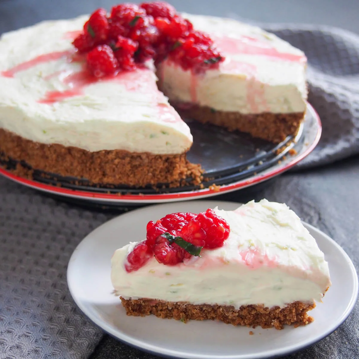 No bake lime mascarpone cheesecake