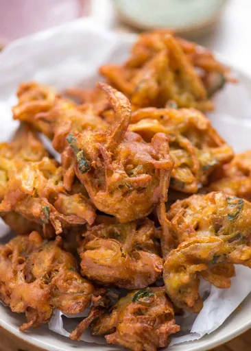 Bhaji de cebolla crujiente / Pakoda