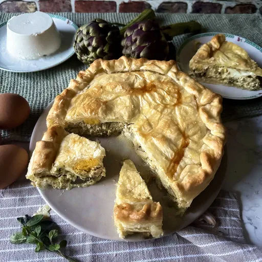 Torta Pasqualina ai Carciofi (Italian Easter Pie with Artichokes)
