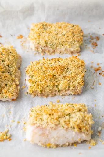 Bacalao con costra de parmesano