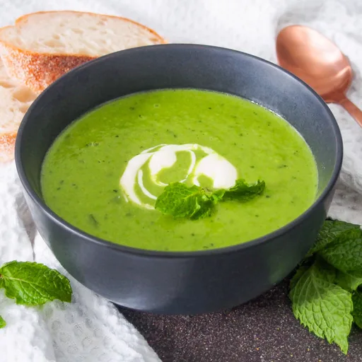 Pea and mint soup