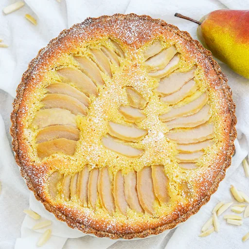 Tarta de pera y frangipane