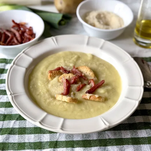 Sopa italiana de puerros y patata (creમા, reconfortante y fácil)