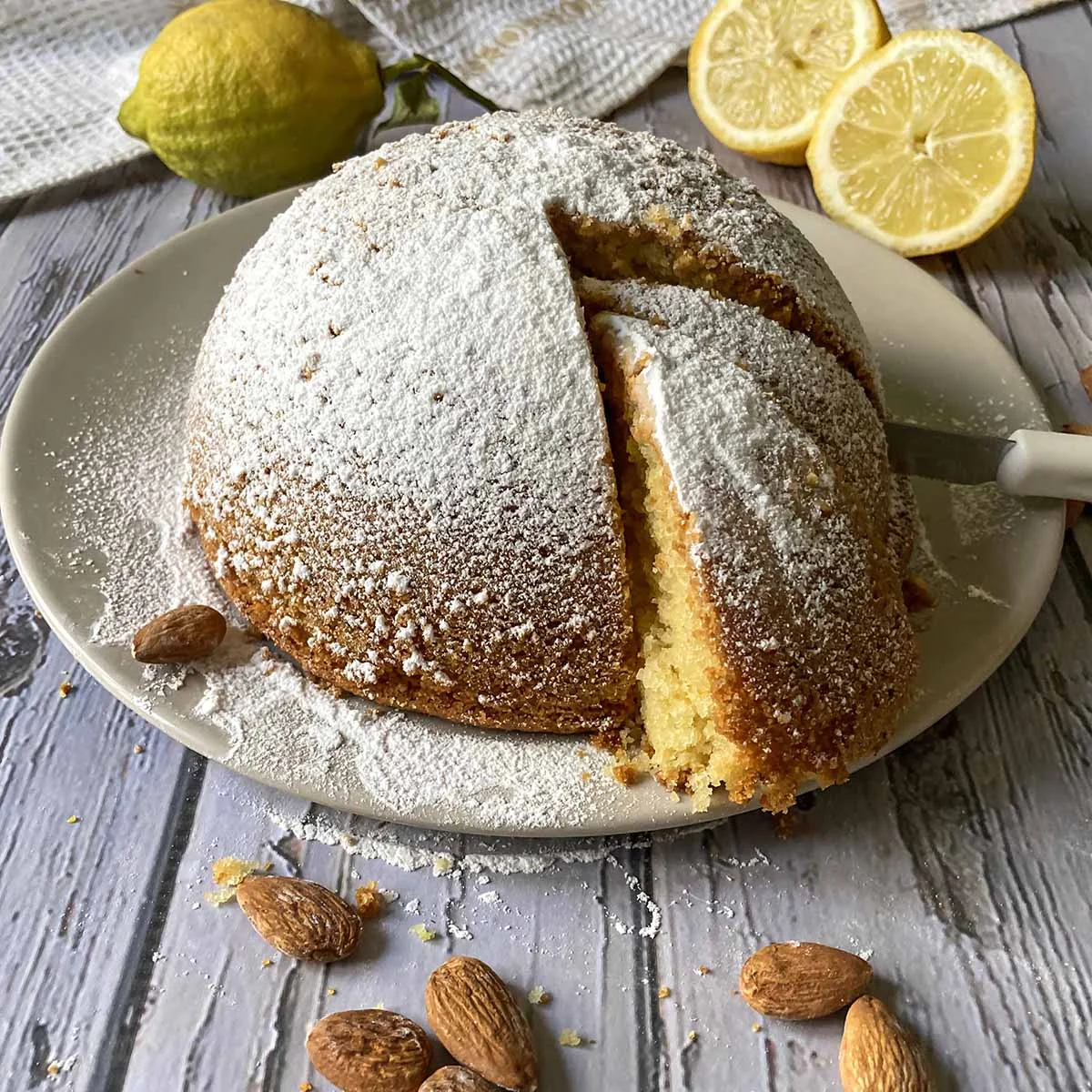 Dolce di Amalfi (Lemon Almond Cake Recipe)