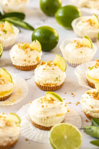 Mini No Bake Lime Cheesecake