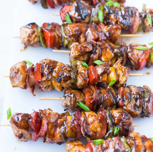 Pollo teriyaki a la parrilla