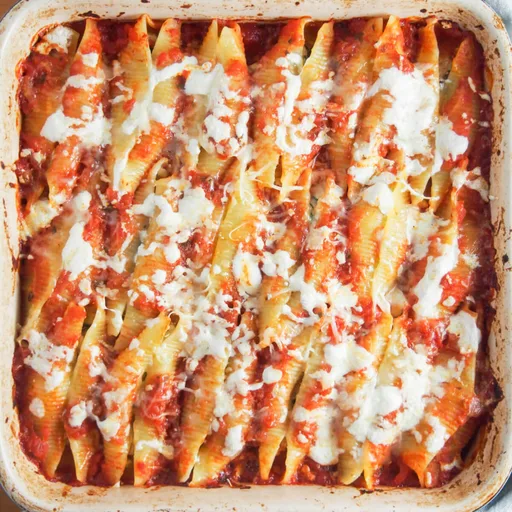 Pulled pork stuffed shells