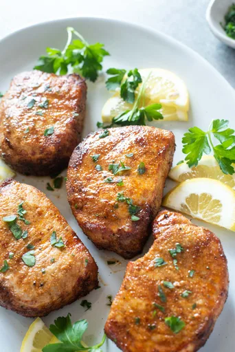 Chuletas de cerdo en freidora de aire