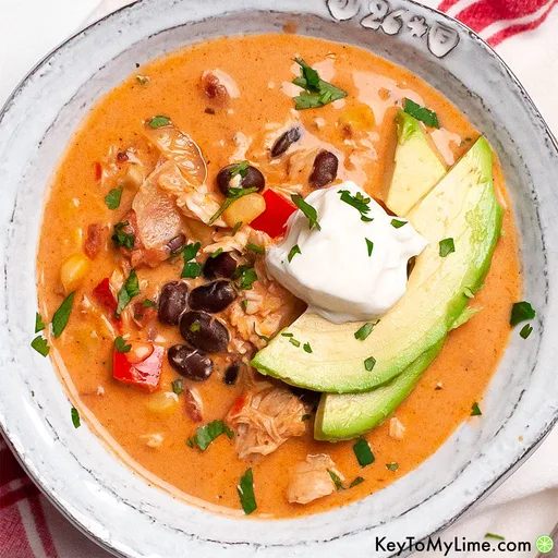 La mejor receta de sopa de enchilada de pollo
