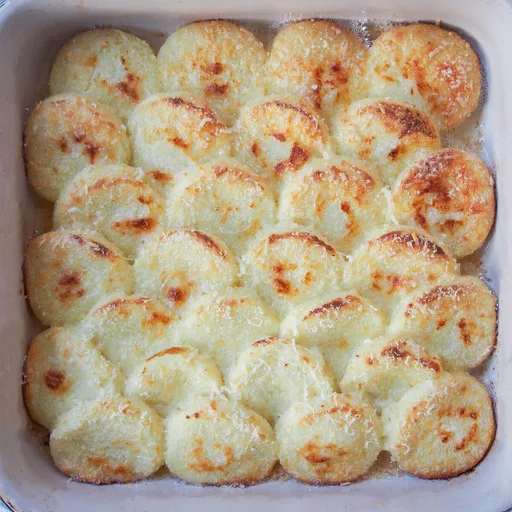 Gnocchi a la Romana (ñoquis de sémola)