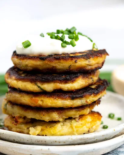 Leftover mashed potato Pancakes