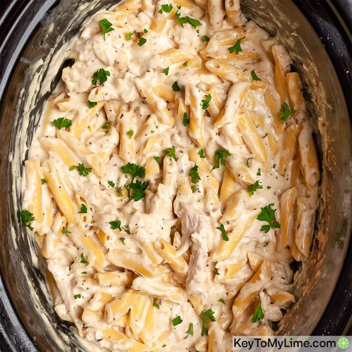 BEST Crock Pot Chicken Alfredo Recipe