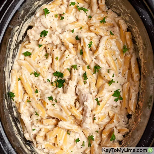 BEST Crock Pot Chicken Alfredo Recipe