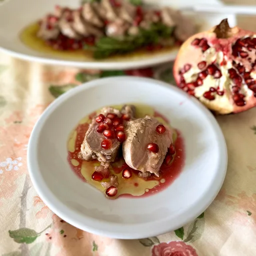 Solomillo de cerdo con salsa de granada