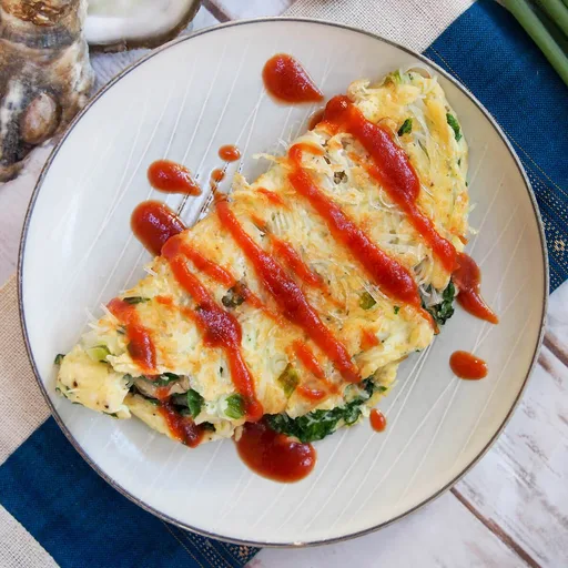 Taiwanese oyster omelette