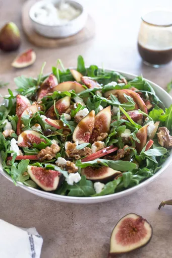 Receta de ensalada de rúcula y higos
