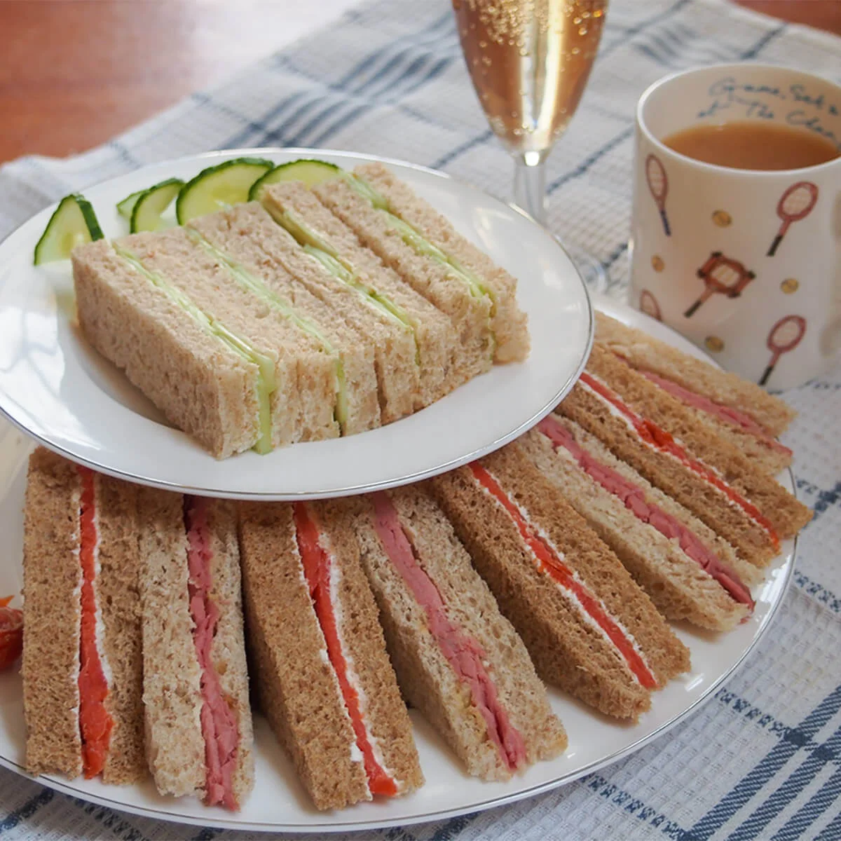 Traditional English tea sandwiches