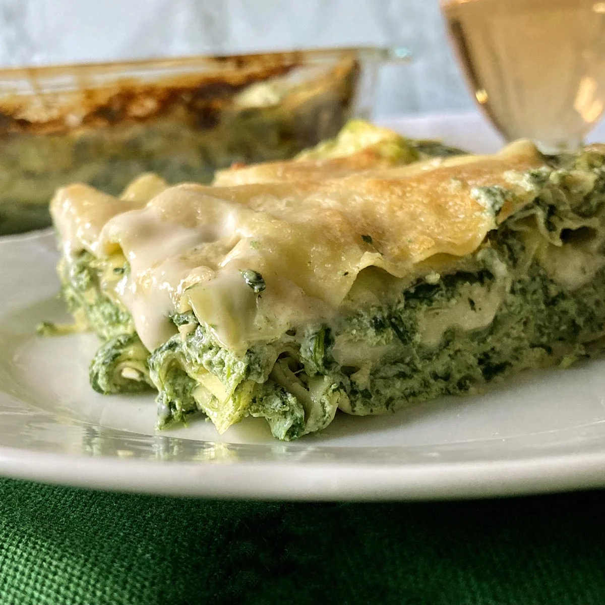 Spinach and Ricotta Lasagna (Italian Recipe with Béchamel Sauce)