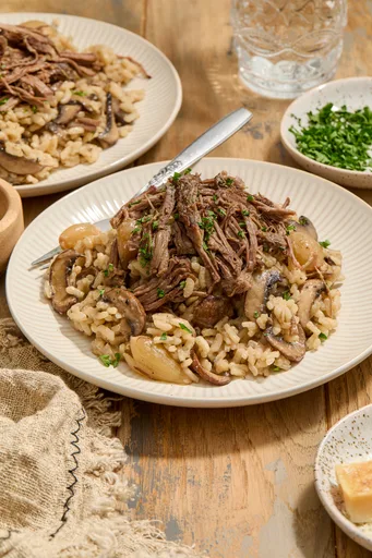 Risotto de costillar de ternera