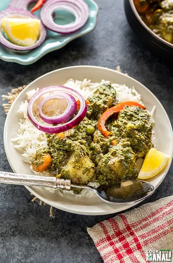 Instant Pot Mixed Vegetables Spinach Curry
