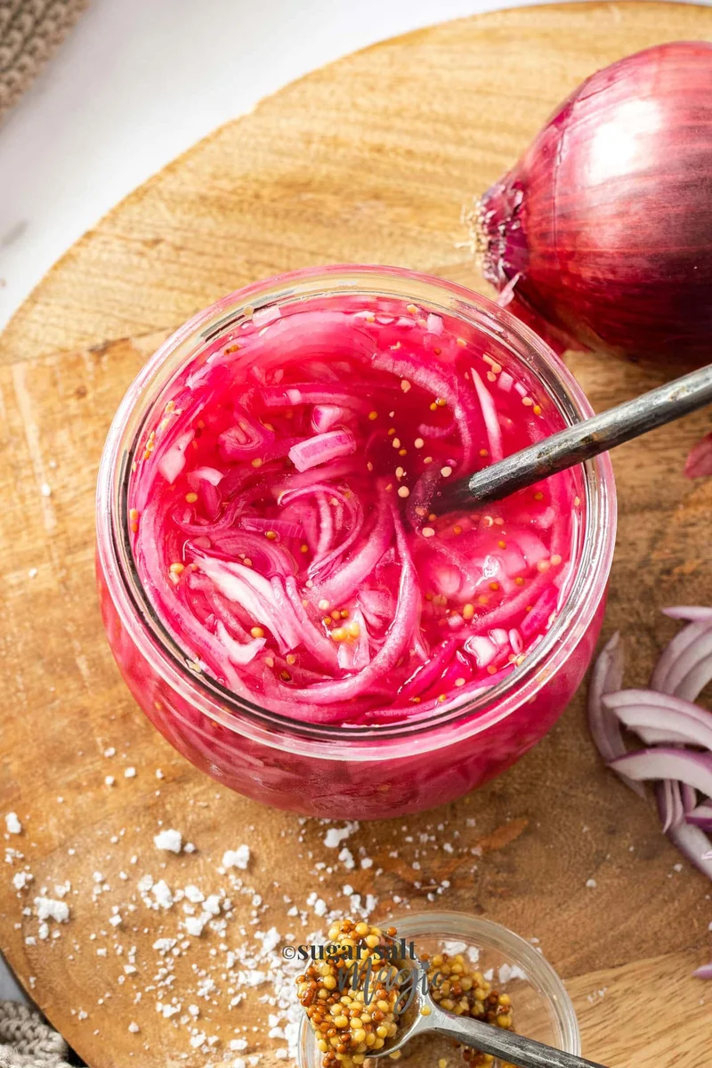 Quick Pink Pickled Onions