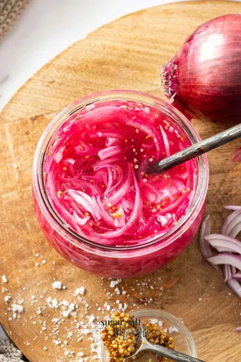 Quick Pink Pickled Onions