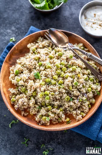 Quinoa Matar Pulao en Instant Pot