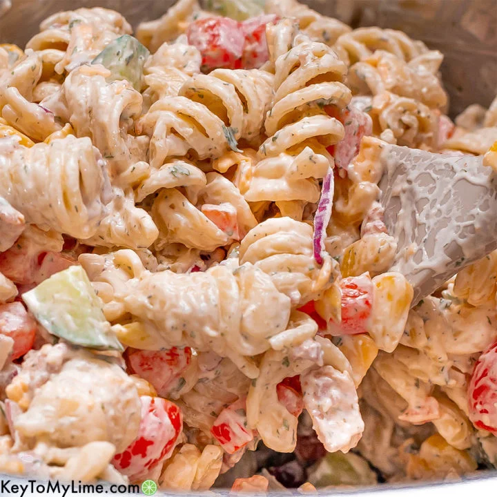 BEST Ranch Pasta Salad