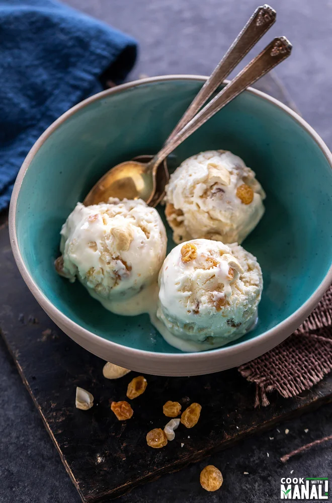 Kaju Kishmish Ice Cream