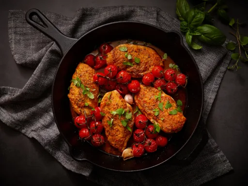 Tomato Butter Chicken with Roasted Tomatoes