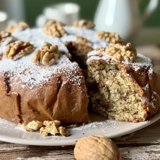 Soft Italian Walnut Cake