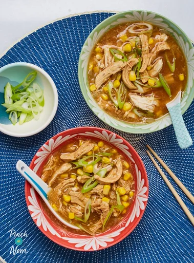 Chinese-Style Chicken and Sweetcorn Soup | Slimming & Weight Watchers Friendly
