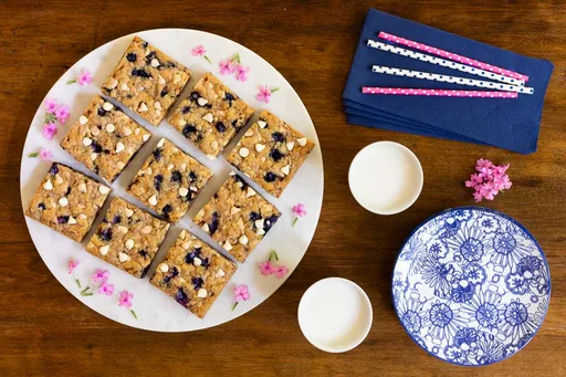 Brown Butter Blueberry Blondies