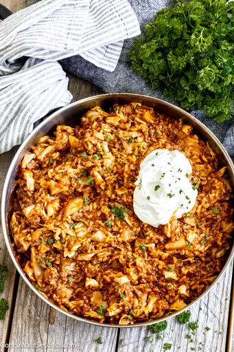 Unstuffed Cabbage Roll Skillet