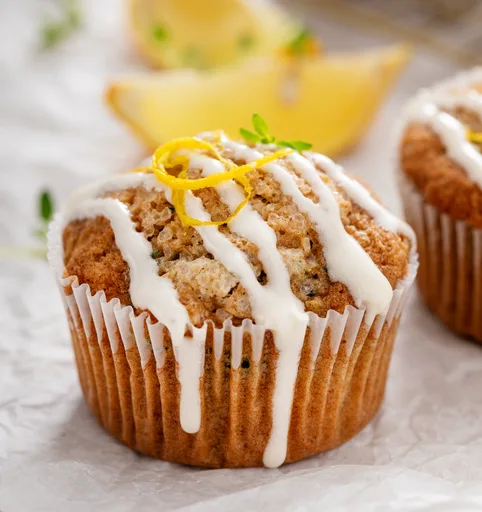 Healthy Zucchini Lemon Muffins