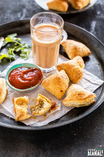 Samosas de hojaldre