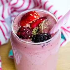 Easy Berry Smoothie Recipe (High Protein)