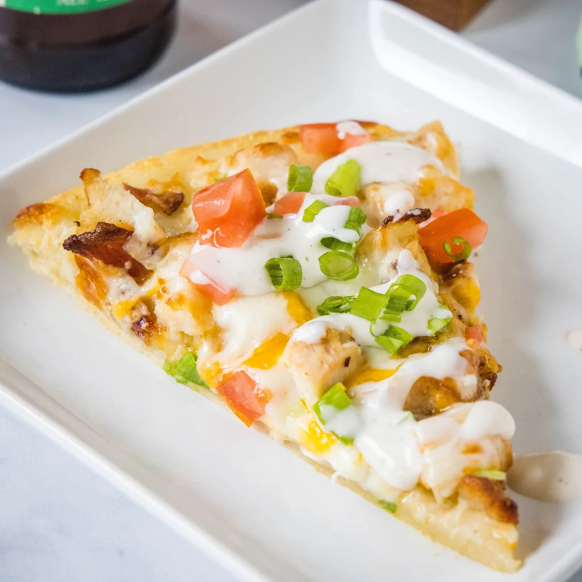 Bacon, Ranch, Chicken Pizza
