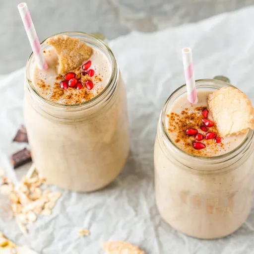 Batido de manzana y plátano con canela